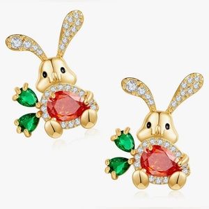 NWT Cute Small Easter Bunny Earrings for Women